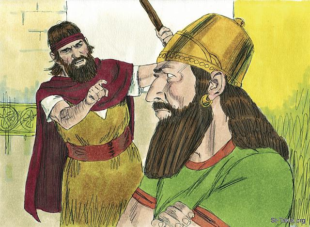 Illustration for 1 Kings 13:6