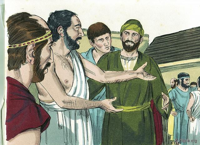 Illustration for Acts 17:17