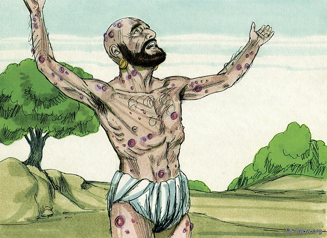 Illustration for Job 16:1