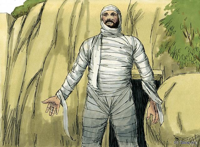 Illustration for John 11:44